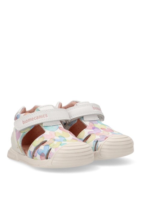 Sandalia barefoot niña BIOMECANICS blanco