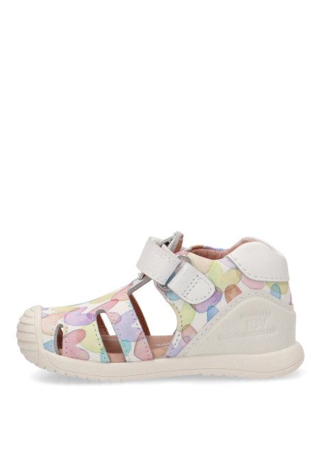 Sandalia barefoot niña BIOMECANICS blanco