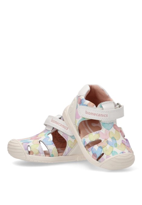 Sandalia barefoot niña BIOMECANICS blanco