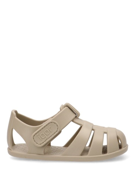 Chanclas playa niña IGOR beige