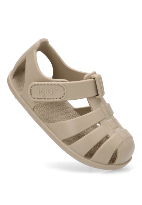 Chanclas playa niña IGOR beige