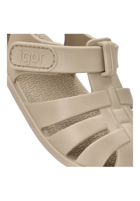 Chanclas playa niña IGOR beige