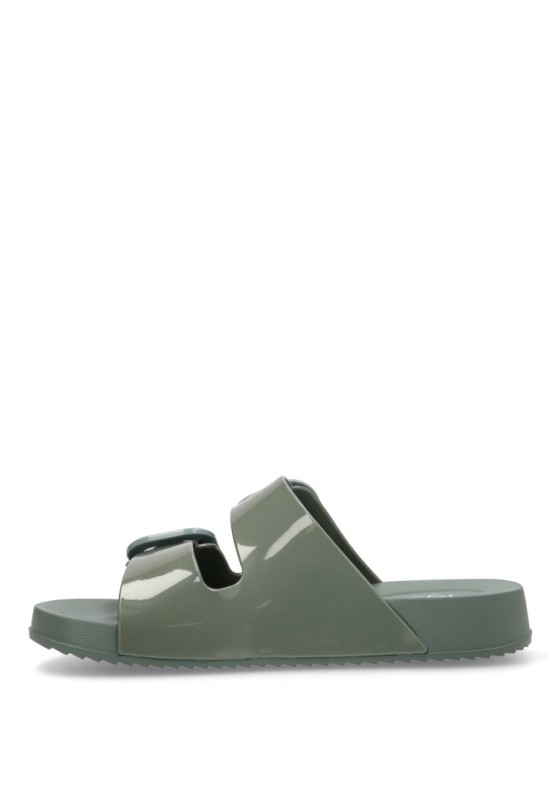 Chanclas sandalias playa mujer IGOR habana brillo  verde