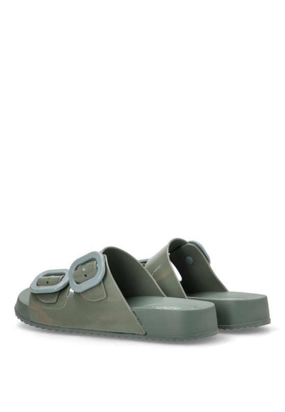 Chanclas sandalias playa mujer IGOR habana brillo  verde