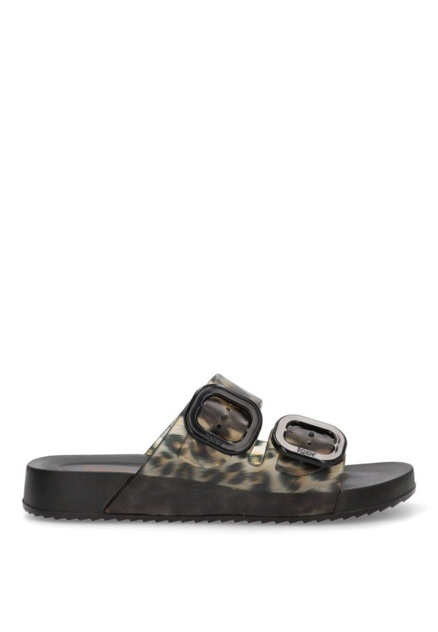 Chanclas sandalias playa mujer IGOR habana leo leopardo