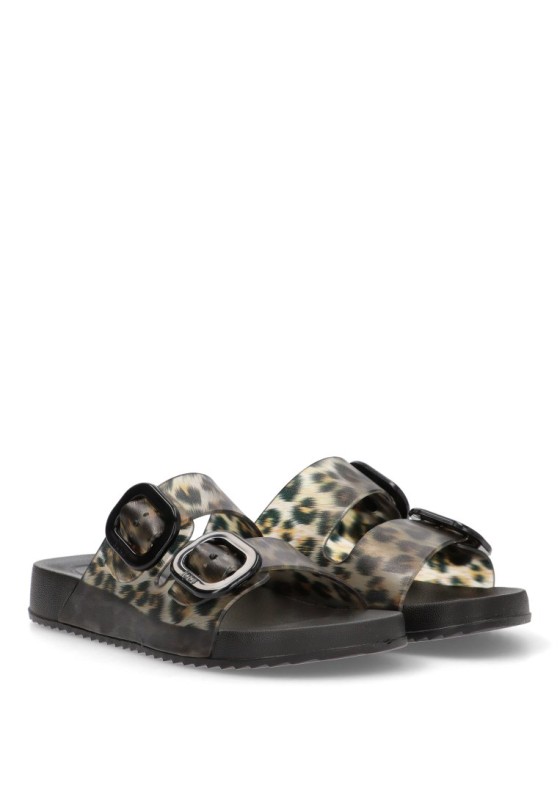 Chanclas sandalias playa mujer IGOR habana leo leopardo