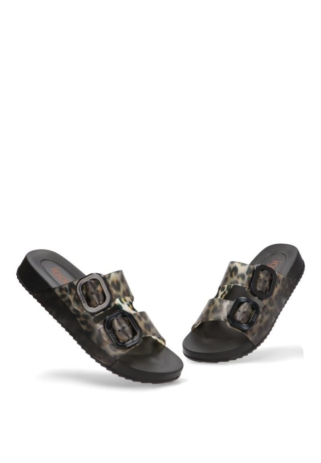 Chanclas sandalias playa mujer IGOR habana leo leopardo