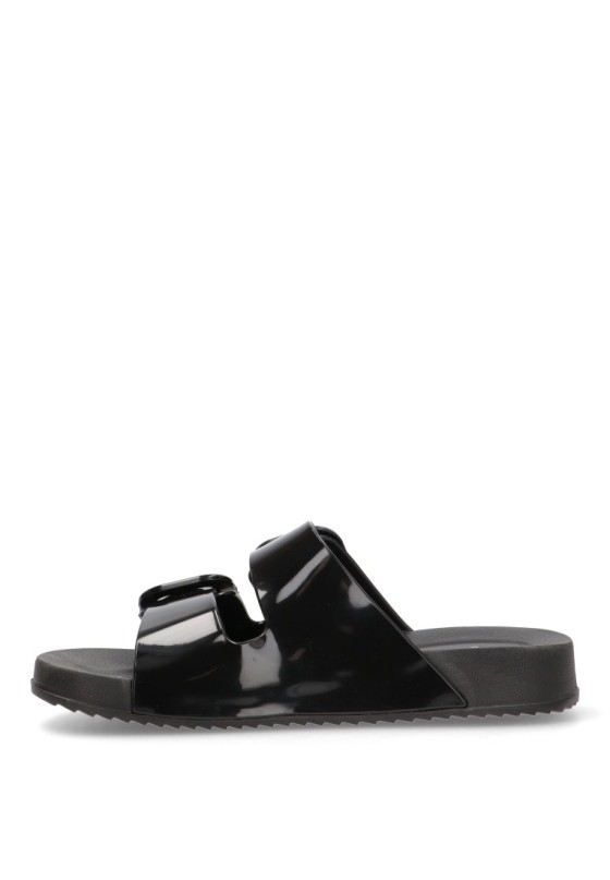 Chanclas sandalias playa mujer IGOR habana brillo  negro