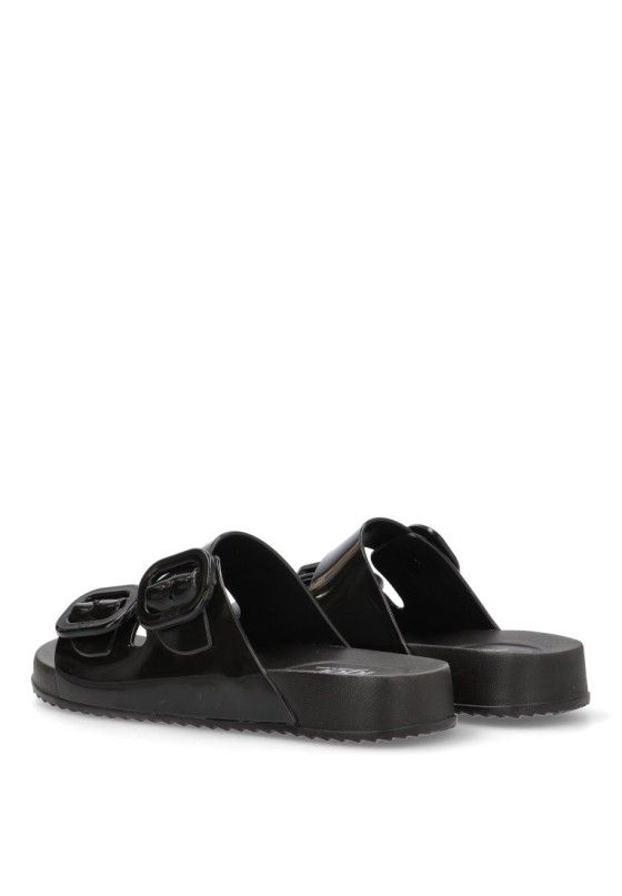Chanclas sandalias playa mujer IGOR habana brillo  negro