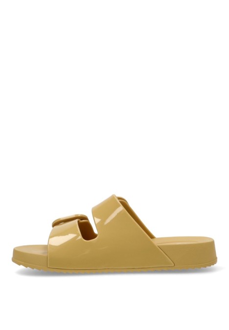 Chanclas sandalias playa mujer IGOR habana brillo  amarillo