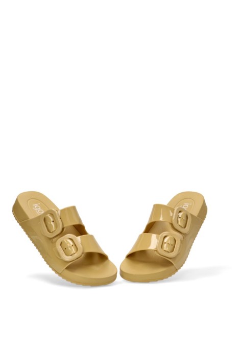 Chanclas sandalias playa mujer IGOR habana brillo  amarillo