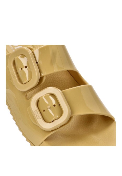 Chanclas sandalias playa mujer IGOR habana brillo  amarillo
