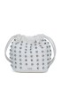 Bolso bandolera pequeña mujer LUNA DK turqueta blanco