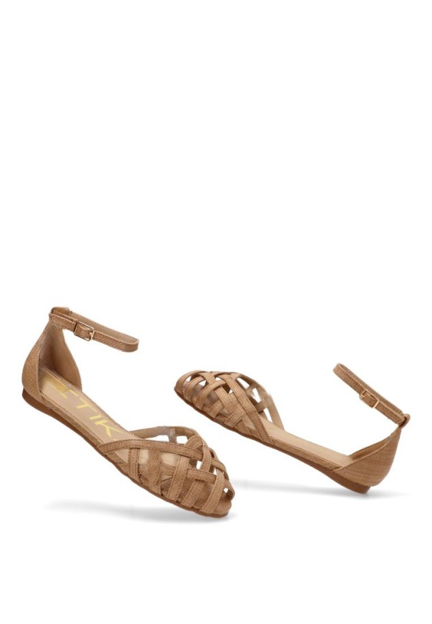Sandalia mujer ETIKA 10124 camel