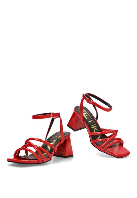 Sandalia mujer ETIKA 90005 rojo