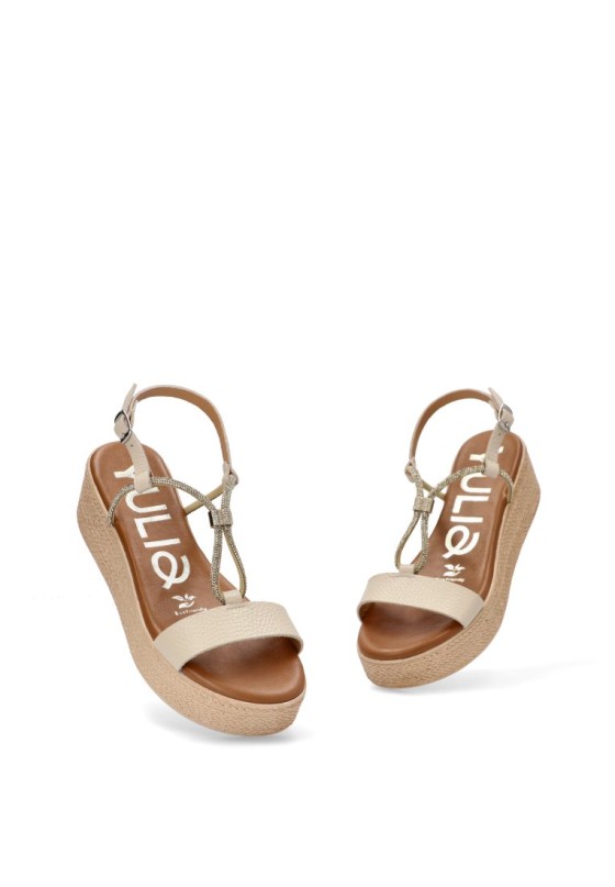 Sandalia mujer YULIA 424 beige