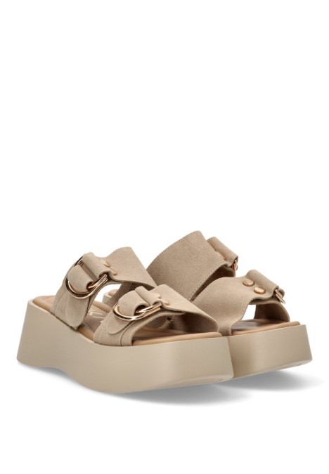 Sandalia mujer ETIKA 10078 taupe