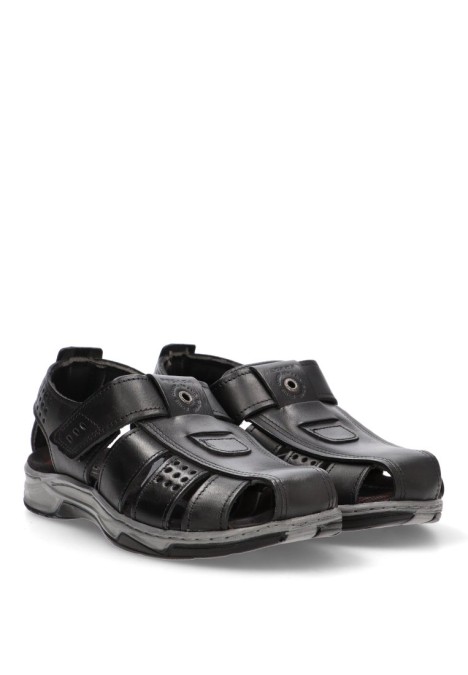 Sandalia hombre PEGADA 132255 negro