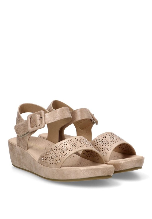Sandalia mujer AMARPIES abz26749 platino