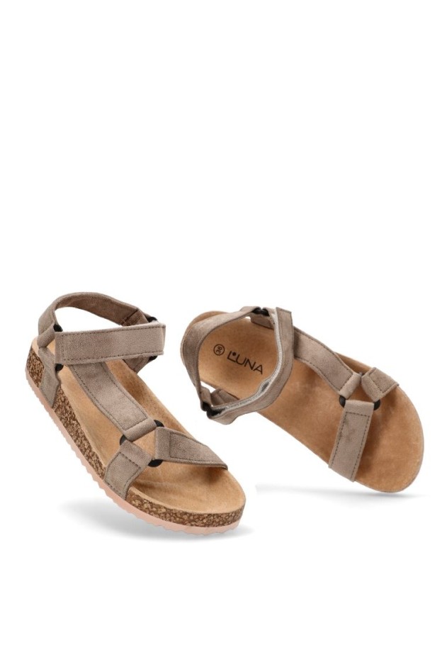 Sandalia mujer Luna Collection 27-1223 beige