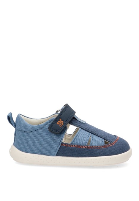 Sandalia barefoot niño GARVALIN 252344 azul – vista lateral