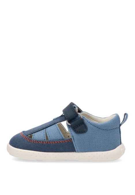 Sandalia barefoot niño GARVALIN 252344 azul – vista lateral