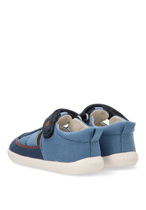Sandalia barefoot niño GARVALIN 252344 azul – vista lateral