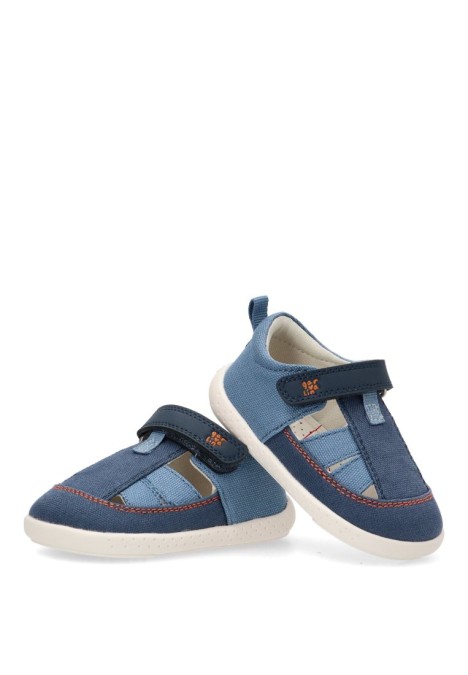 Sandalia barefoot niño GARVALIN 252344 azul – vista lateral