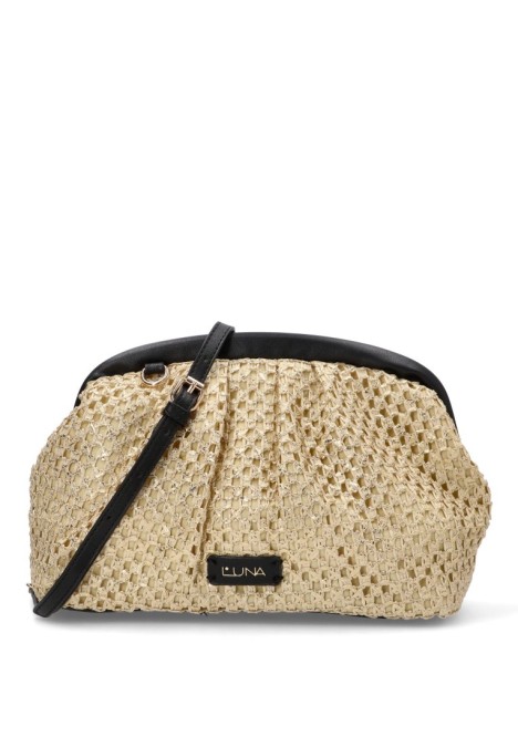 Bolso bandolera pequeña mujer Luna Collection mesquida negro