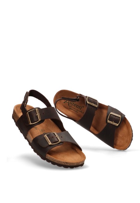 Sandalia hombre AUTENTI 12328 marron