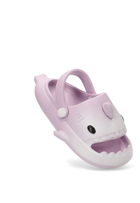 Chanclas tiburón niña lila