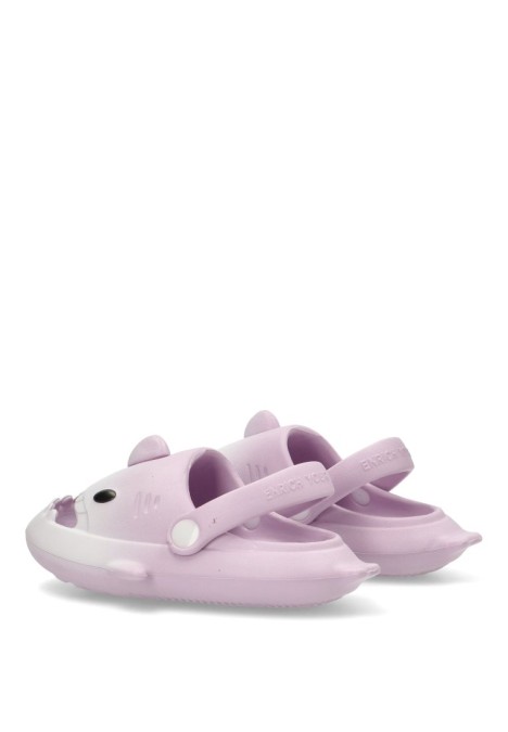Chanclas tiburón niña lila