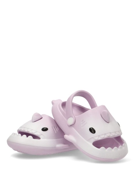 Chanclas tiburón niña lila