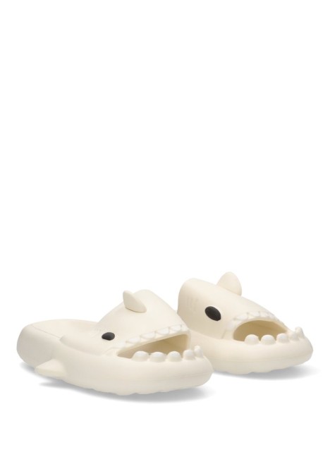 Chanclas tiburon hombre beige