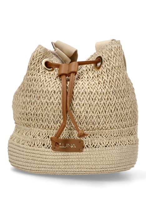 Bolso bandolera pequeña mujer Luna Collection trenc beige