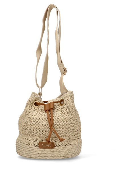 Bolso bandolera pequeña mujer Luna Collection trenc beige