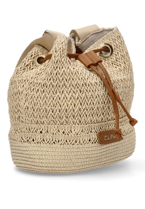 Bolso bandolera pequeña mujer Luna Collection trenc beige