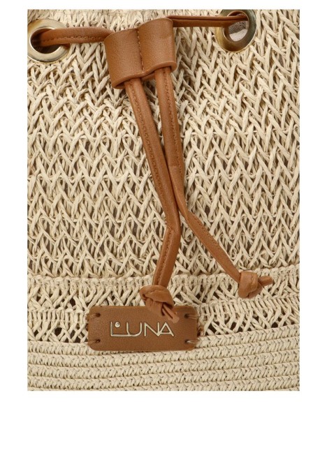Bolso bandolera pequeña mujer Luna Collection trenc beige