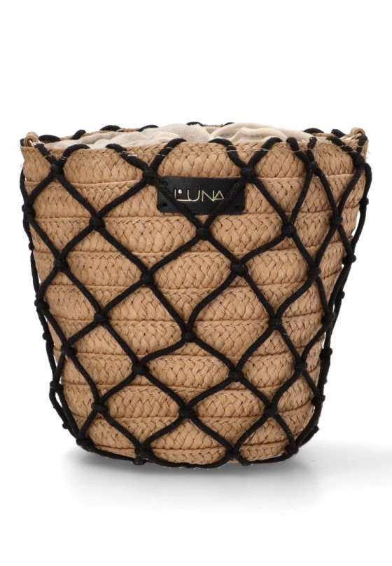 Bolso bandolera pequeña mujer Luna Collection sa coma negro
