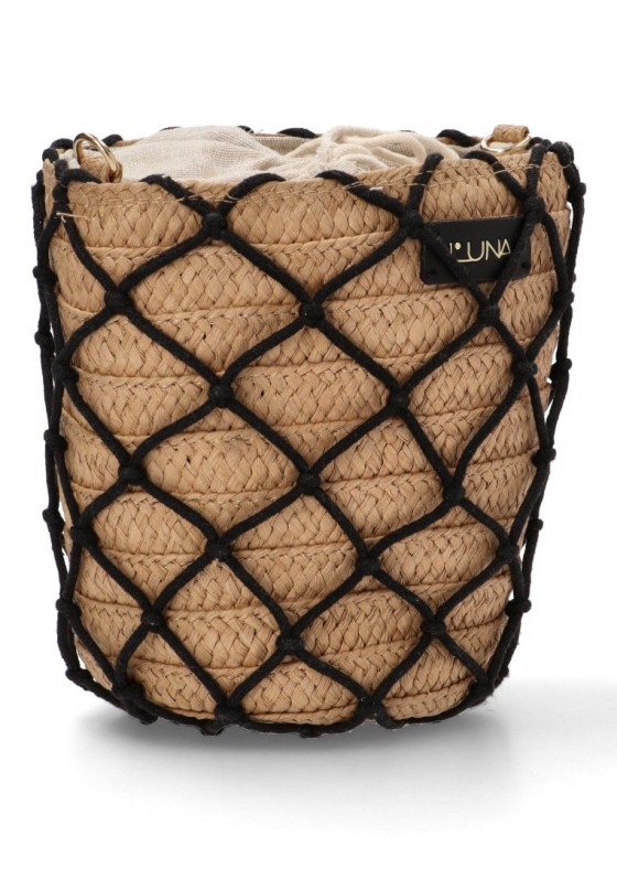 Bolso bandolera pequeña mujer Luna Collection sa coma negro