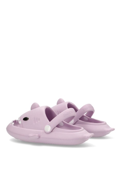 chanclas niña tiburón niña lila