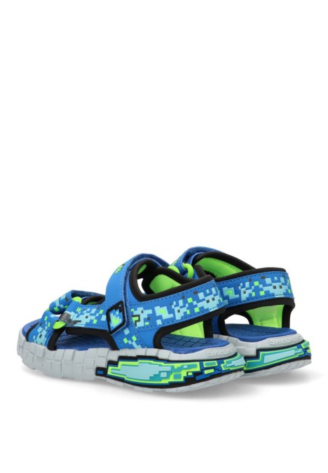 Sandalia niño SKECHERS 402161l azul