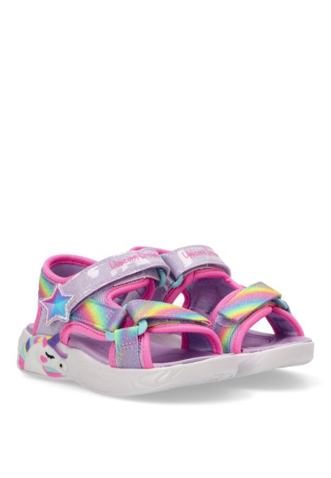 Sandalia niña SKECHERS 303107l rosa