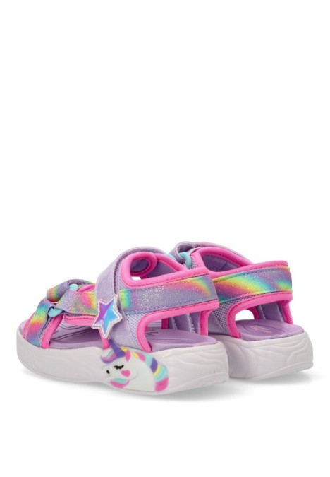 Sandalia niña SKECHERS 303107l rosa