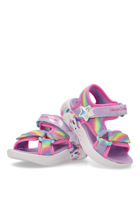 Sandalia niña SKECHERS 303107l rosa