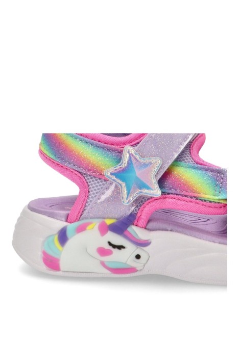 Sandalia niña SKECHERS 303107l rosa