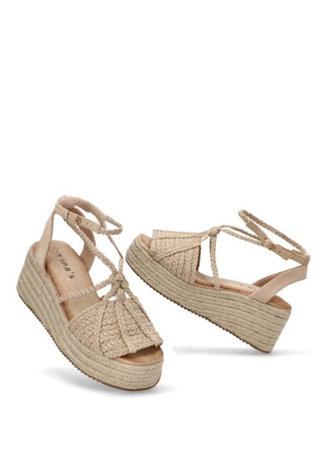 Sandalia mujer TINA´S 5122 beige