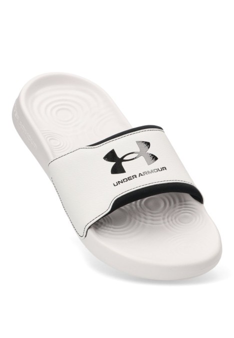 Chanclas sandalias playa de hombre UNDER ARMOUR 3027219 blanco sintetico suela plana