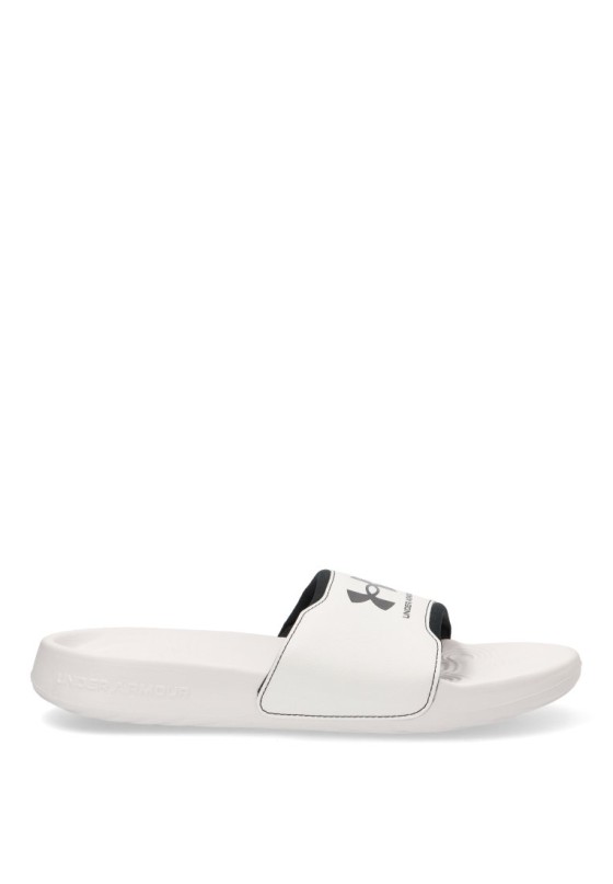 Chanclas sandalias playa de hombre UNDER ARMOUR 3027219 blanco sintetico suela plana