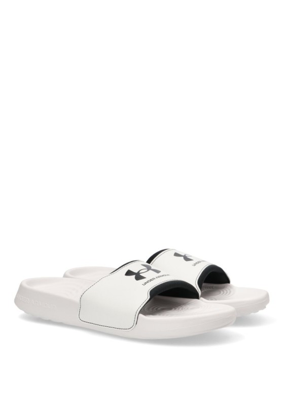 Chanclas sandalias playa de hombre UNDER ARMOUR 3027219 blanco sintetico suela plana